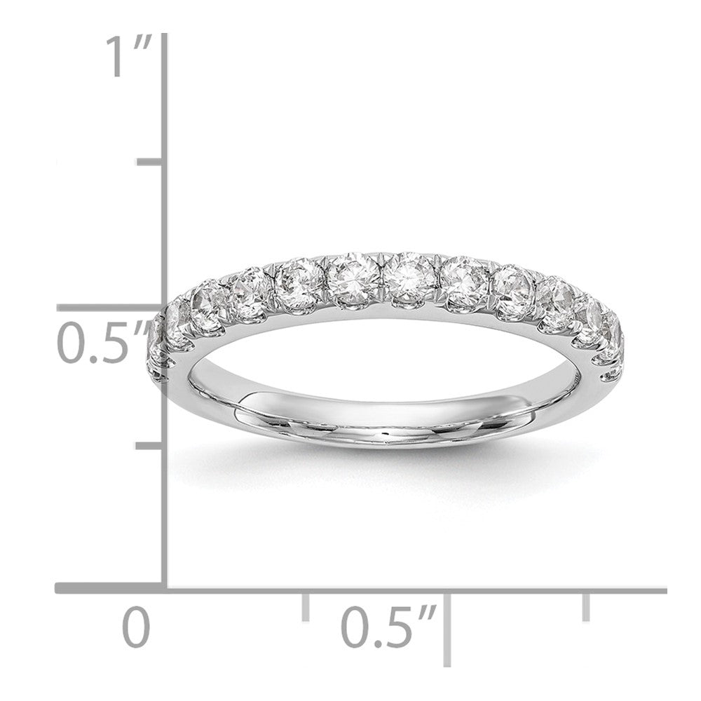 14k White Gold 3/4 carat Lab Grown Diamond VS/SI+ G+ Complete Wedding Band