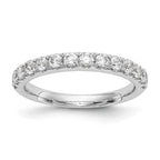 14k White Gold 3/4 carat Diamond Complete Wedding Band