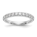 True Origin 14K White Gold 3/4 carat Lab Grown Diamond VS+ F+ Complete Wedding Band