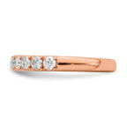 True Origin 14K Rose Gold 7/8 carat Lab Grown Diamond VS+ F+ Complete Wedding Band
