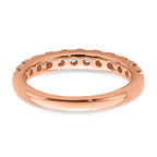 True Origin 14K Rose Gold 7/8 carat Lab Grown Diamond VS+ F+ Complete Wedding Band