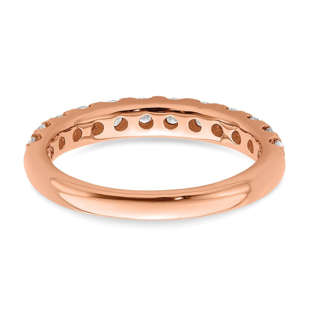 True Origin 14K Rose Gold 7/8 carat Lab Grown Diamond VS+ F+ Complete Wedding Band