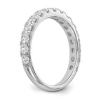 14k White Gold 7/8 carat Lab Grown Diamond VS/SI+ G+ Complete Wedding Band