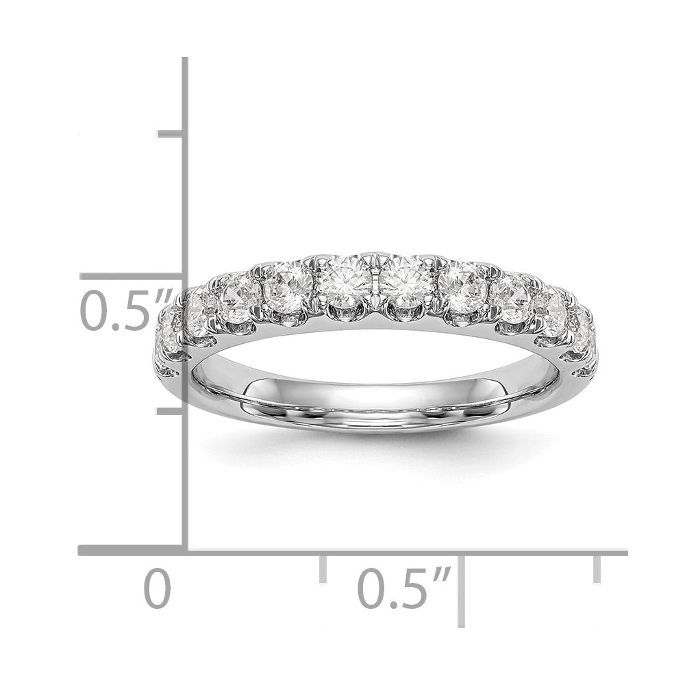14k White Gold 7/8 carat Diamond Complete Wedding Band