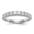 14k White Gold 7/8 carat Lab Grown Diamond VS/SI+ G+ Complete Wedding Band