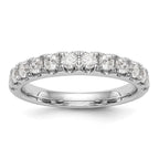 14k White Gold 7/8 carat Lab Grown Diamond VS/SI+ G+ Complete Wedding Band
