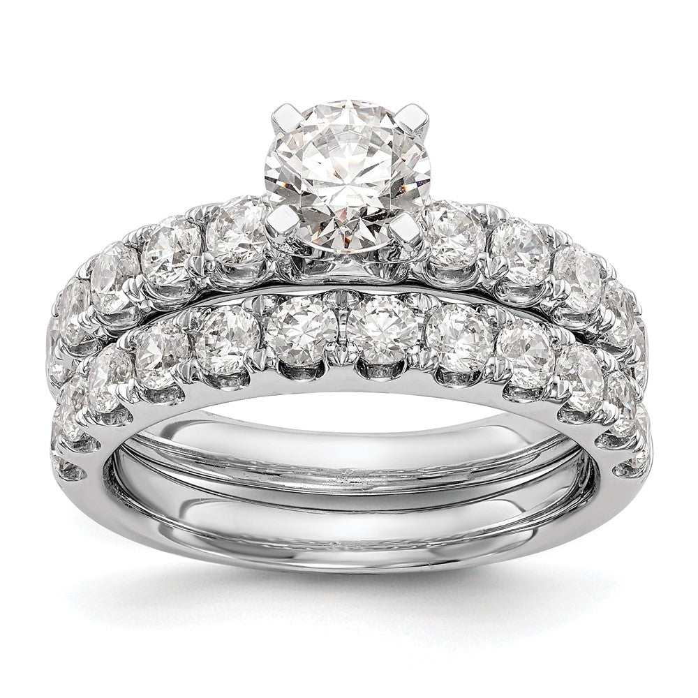 14kw Lab Grown Diamond VS/SI+ G+ Peg Set Engagement Ring
