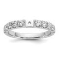 14kw Lab Grown Diamond VS/SI+ G+ Peg Set Engagement Ring
