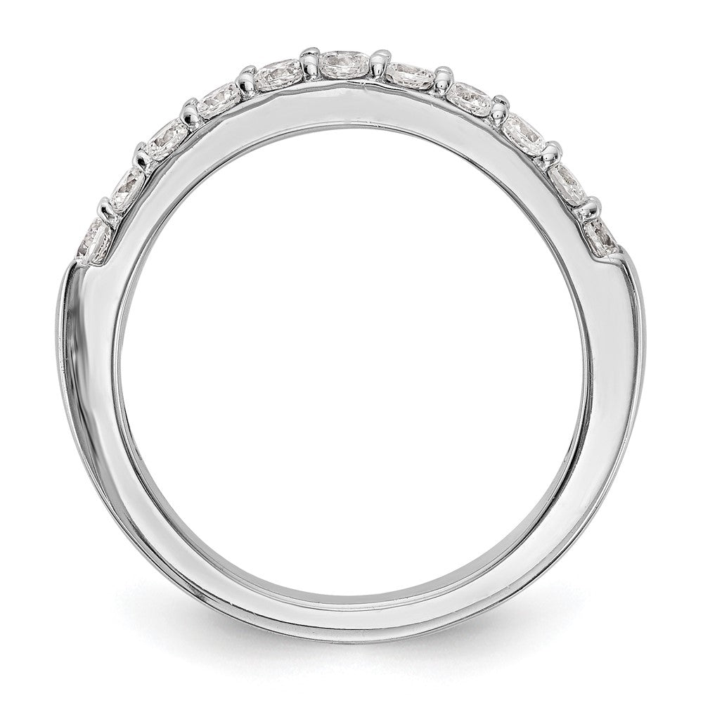 14k White Gold 1/2 carat Diamond Complete Wedding Band