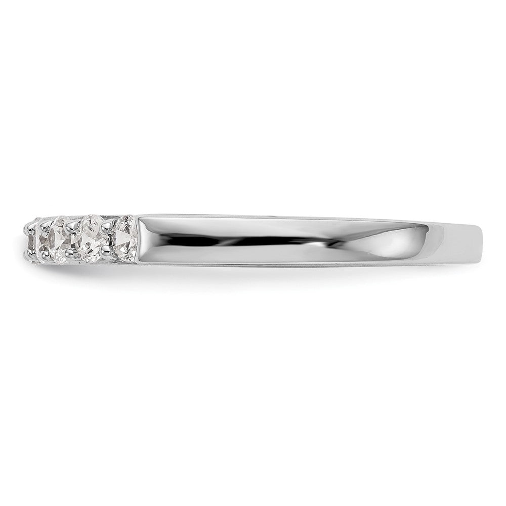 14k White Gold 1/2 carat Diamond Complete Wedding Band