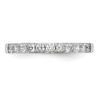 14k White Gold 1/2 carat Diamond Complete Wedding Band