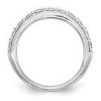 14k White Gold 1 carat Diamond Complete Wedding Band