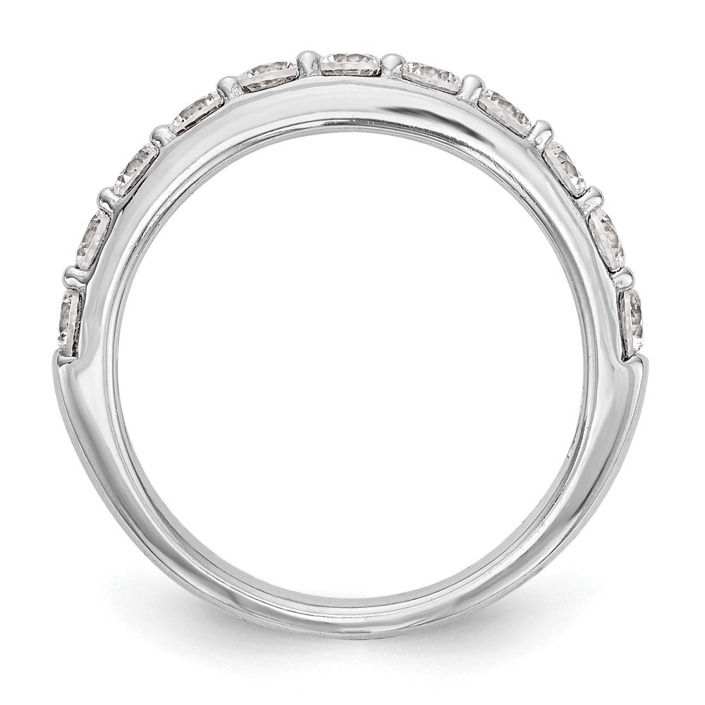 14k White Gold 1 carat Diamond Complete Wedding Band
