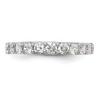 14k White Gold 1 carat Diamond Complete Wedding Band