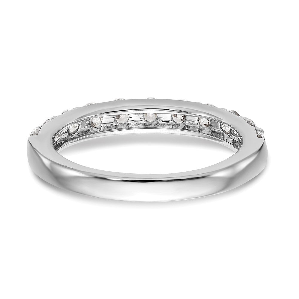 14k White Gold 1 carat Diamond Complete Wedding Band