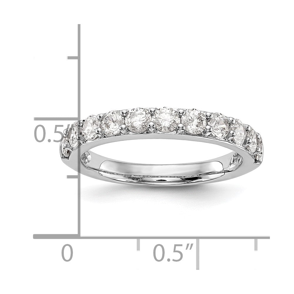 14k White Gold 1 carat Diamond Complete Wedding Band