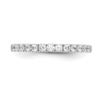 14k White Gold 1/3 carat Diamond Complete Wedding Band