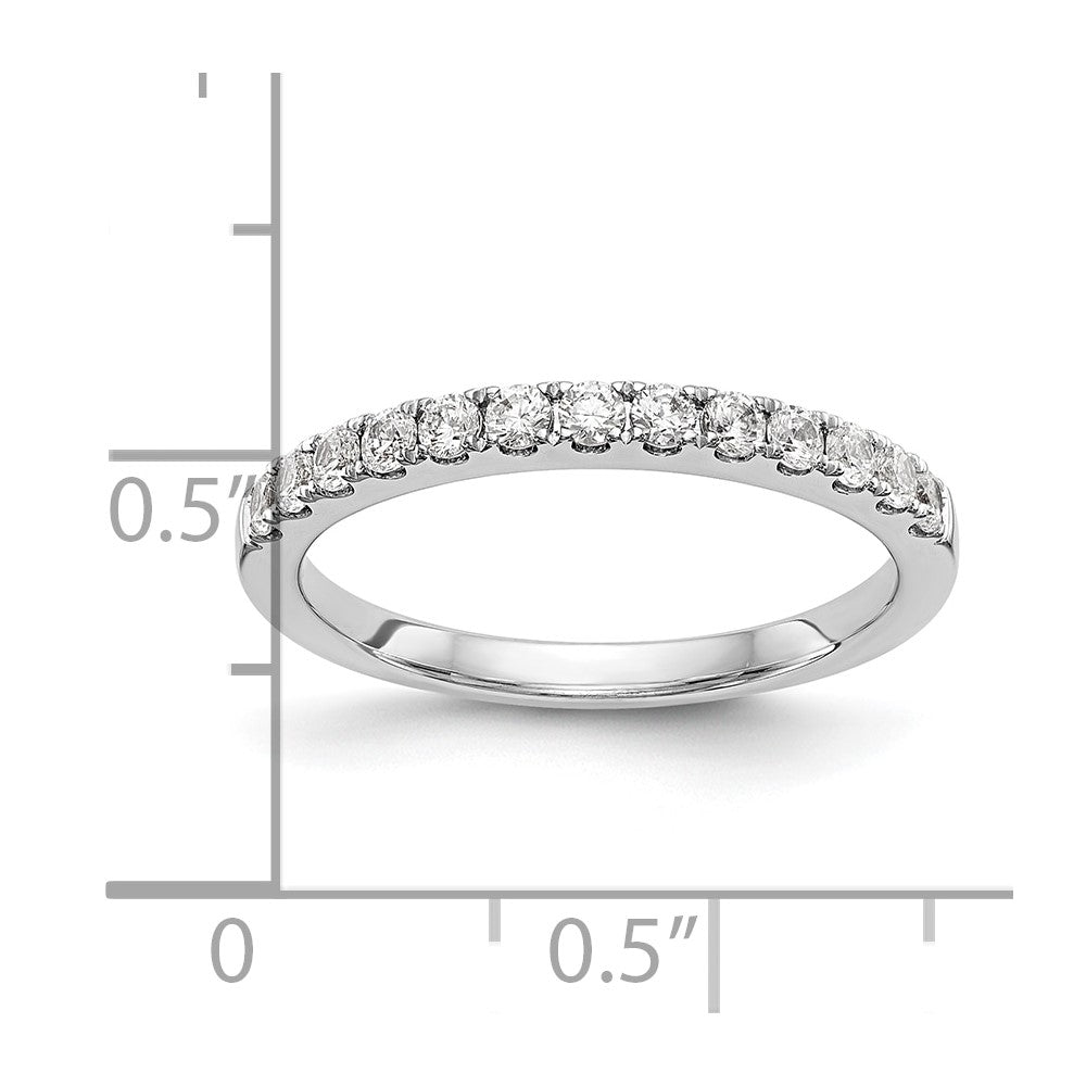 14k White Gold 1/3 carat Diamond Complete Wedding Band