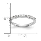 14k White Gold 1/3 carat Diamond Complete Wedding Band
