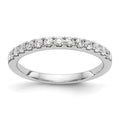 14k White Gold 1/3 carat Diamond Complete Wedding Band