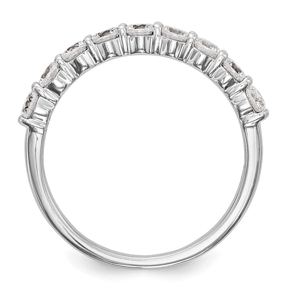 14k White Gold 3/4 carat Lab Grown Diamond VS/SI+ G+ Complete Wedding Band