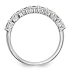 14k White Gold 3/4 carat Diamond Complete Wedding Band