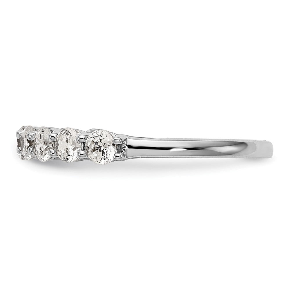 14k White Gold 3/4 carat Diamond Complete Wedding Band