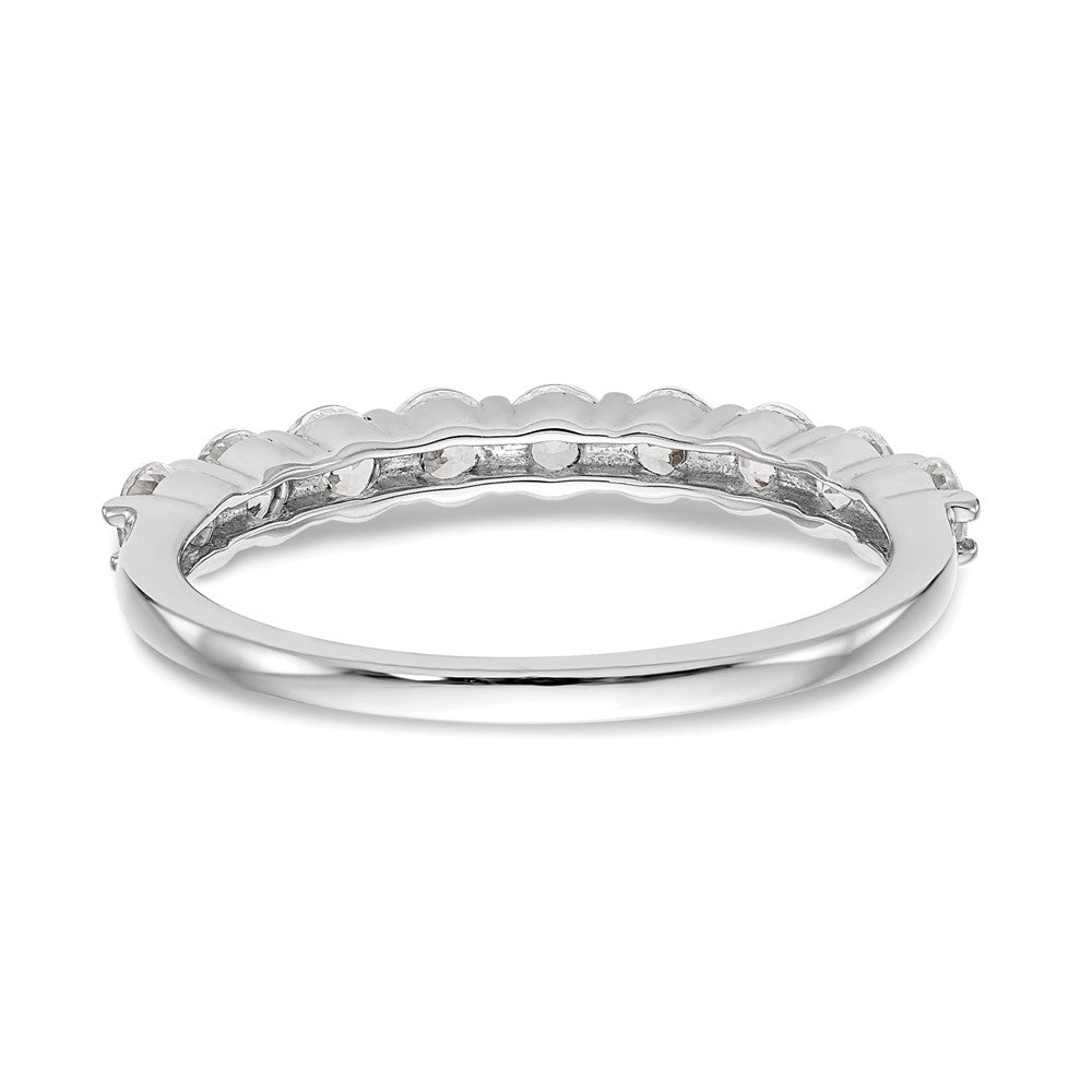 14k White Gold 3/4 carat Diamond Complete Wedding Band