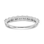 14k White Gold 3/4 carat Diamond Complete Wedding Band