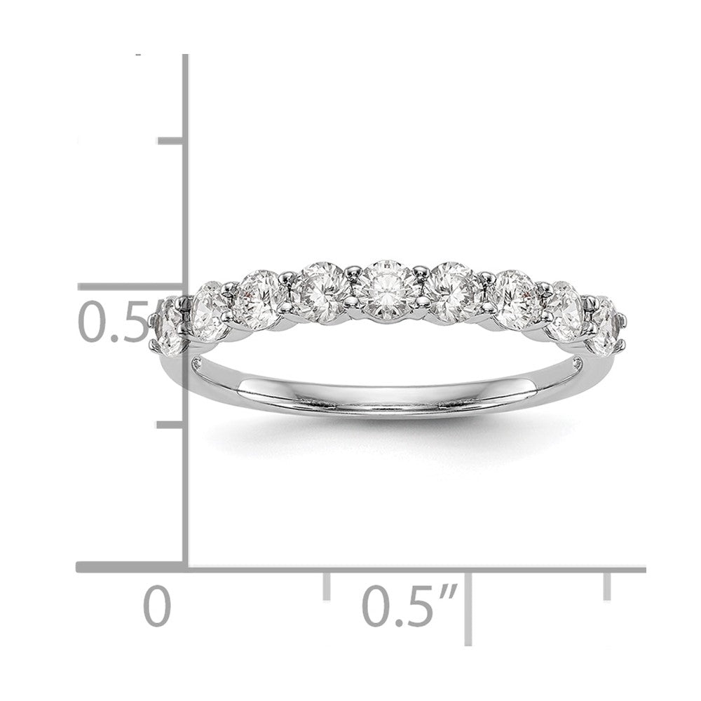 14k White Gold 3/4 carat Diamond Complete Wedding Band