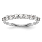 14k White Gold 3/4 carat Lab Grown Diamond VS/SI+ G+ Complete Wedding Band