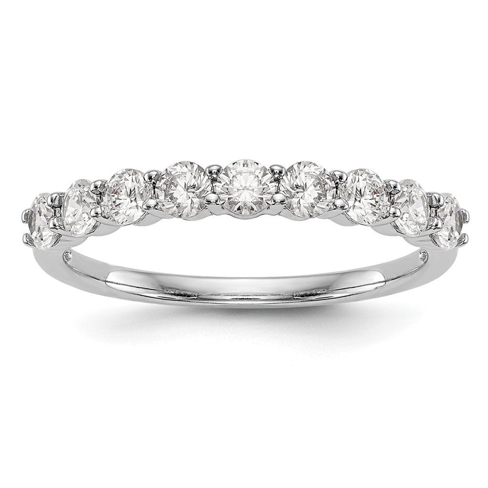 14k White Gold 3/4 carat Diamond Complete Wedding Band