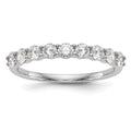 14k White Gold 3/4 carat Diamond Complete Wedding Band