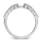 14k White Gold 3/4 carat Lab Grown Diamond VS/SI+ G+ Semi Mount Peg Set Engagement Ring