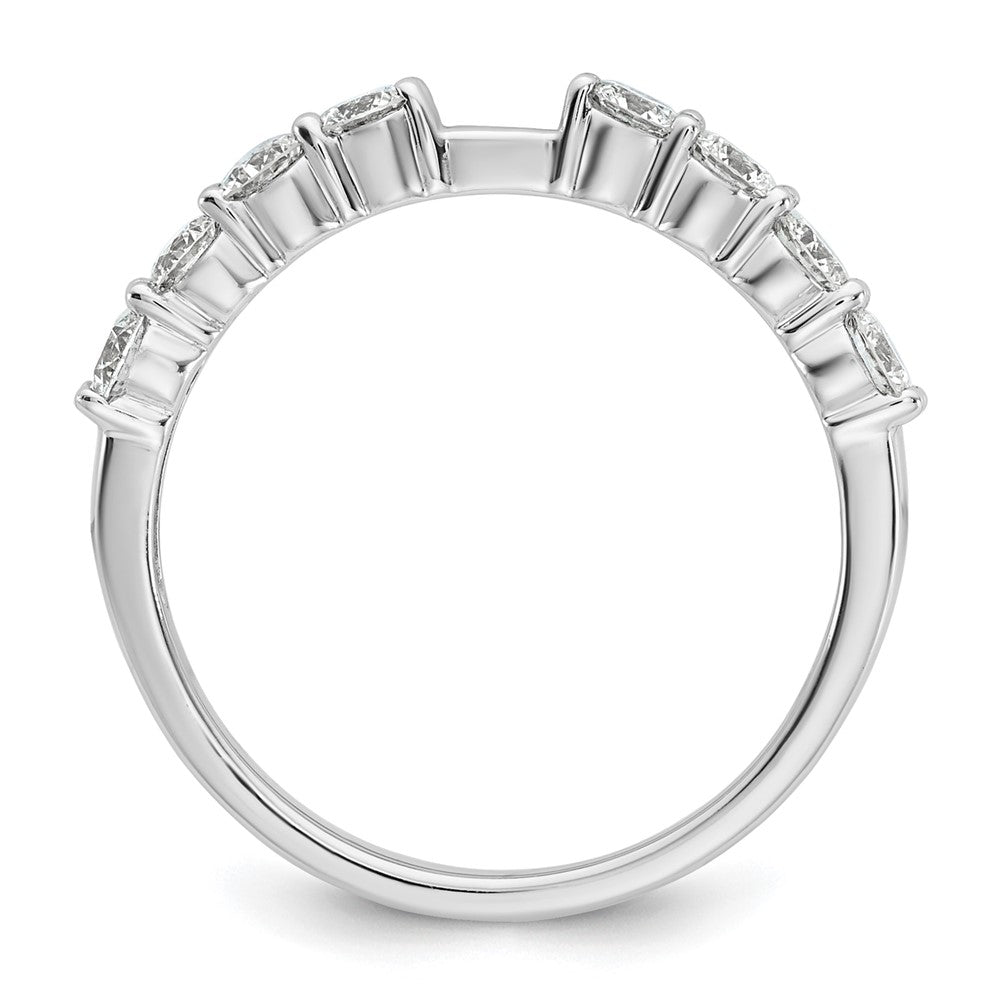 14k White Gold 3/4 carat Lab Grown Diamond VS/SI+ G+ Semi Mount Peg Set Engagement Ring