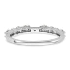 14k White Gold 3/4 carat Lab Grown Diamond VS/SI+ G+ Semi Mount Peg Set Engagement Ring