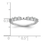 14k White Gold 3/4 carat Lab Grown Diamond VS/SI+ G+ Semi Mount Peg Set Engagement Ring