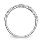 14k White Gold 1/4 carat Diamond Complete Wedding Band