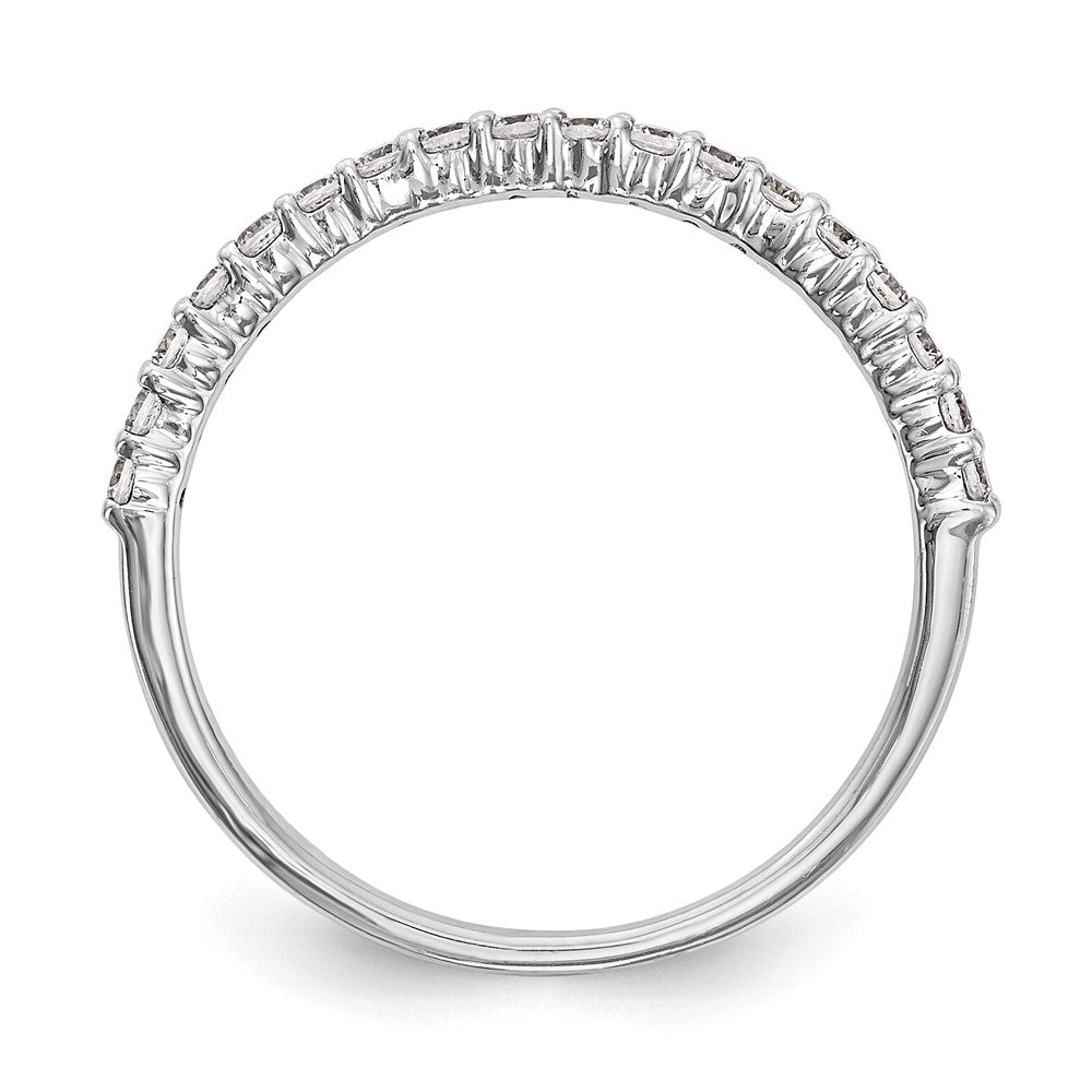 14k White Gold 1/4 carat Diamond Complete Wedding Band