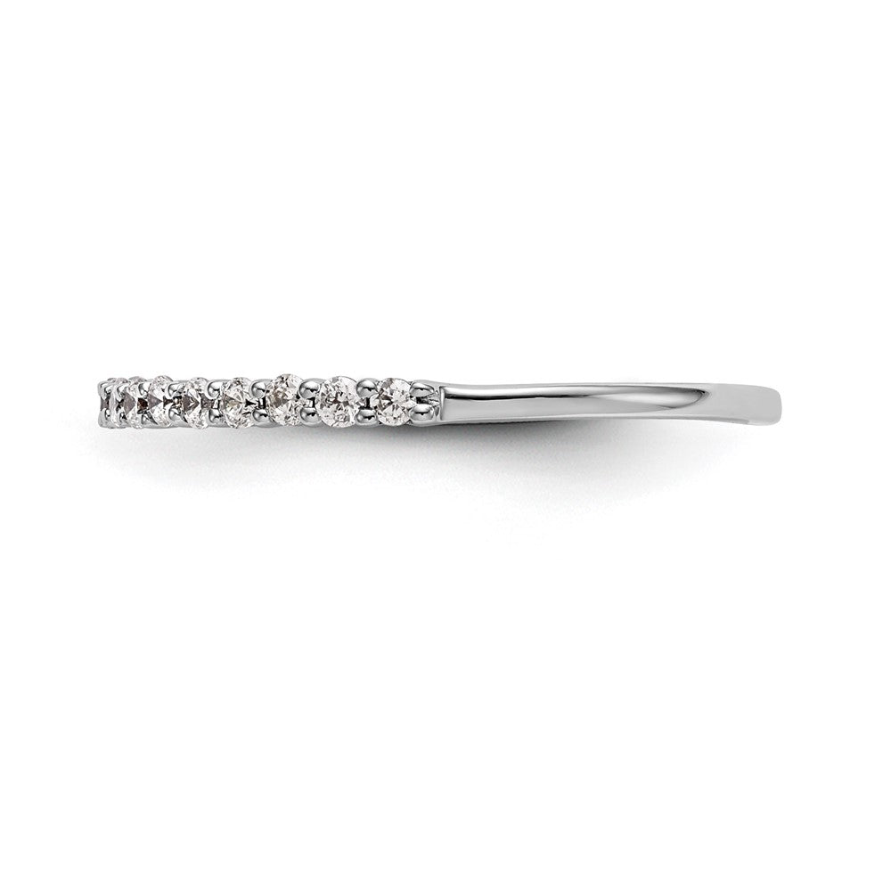 14k White Gold 1/4 carat Diamond Complete Wedding Band