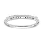 14k White Gold 1/4 carat Diamond Complete Wedding Band