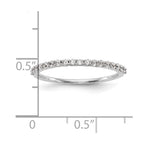 14k White Gold 1/4 carat Diamond Complete Wedding Band