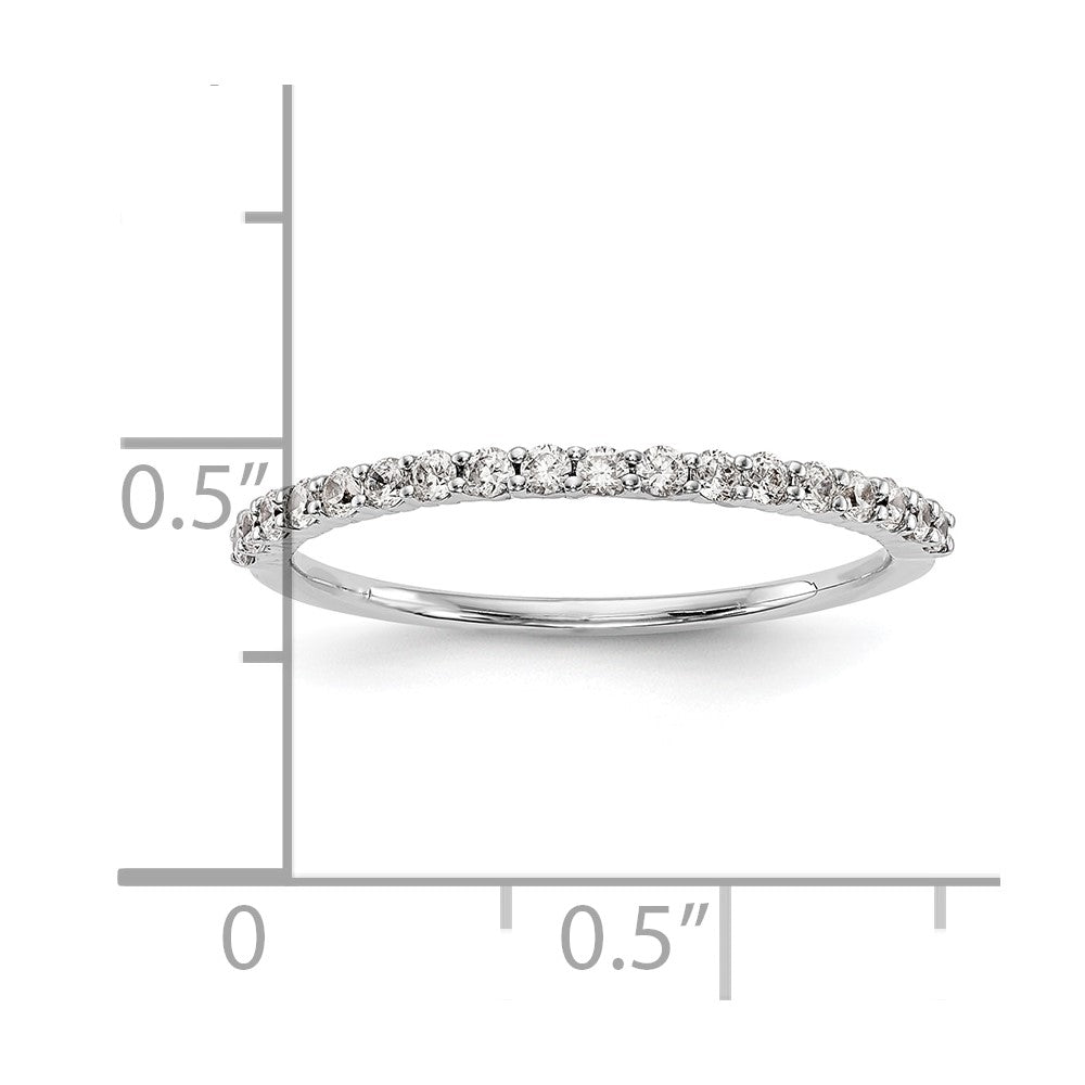 14k White Gold 1/4 carat Diamond Complete Wedding Band