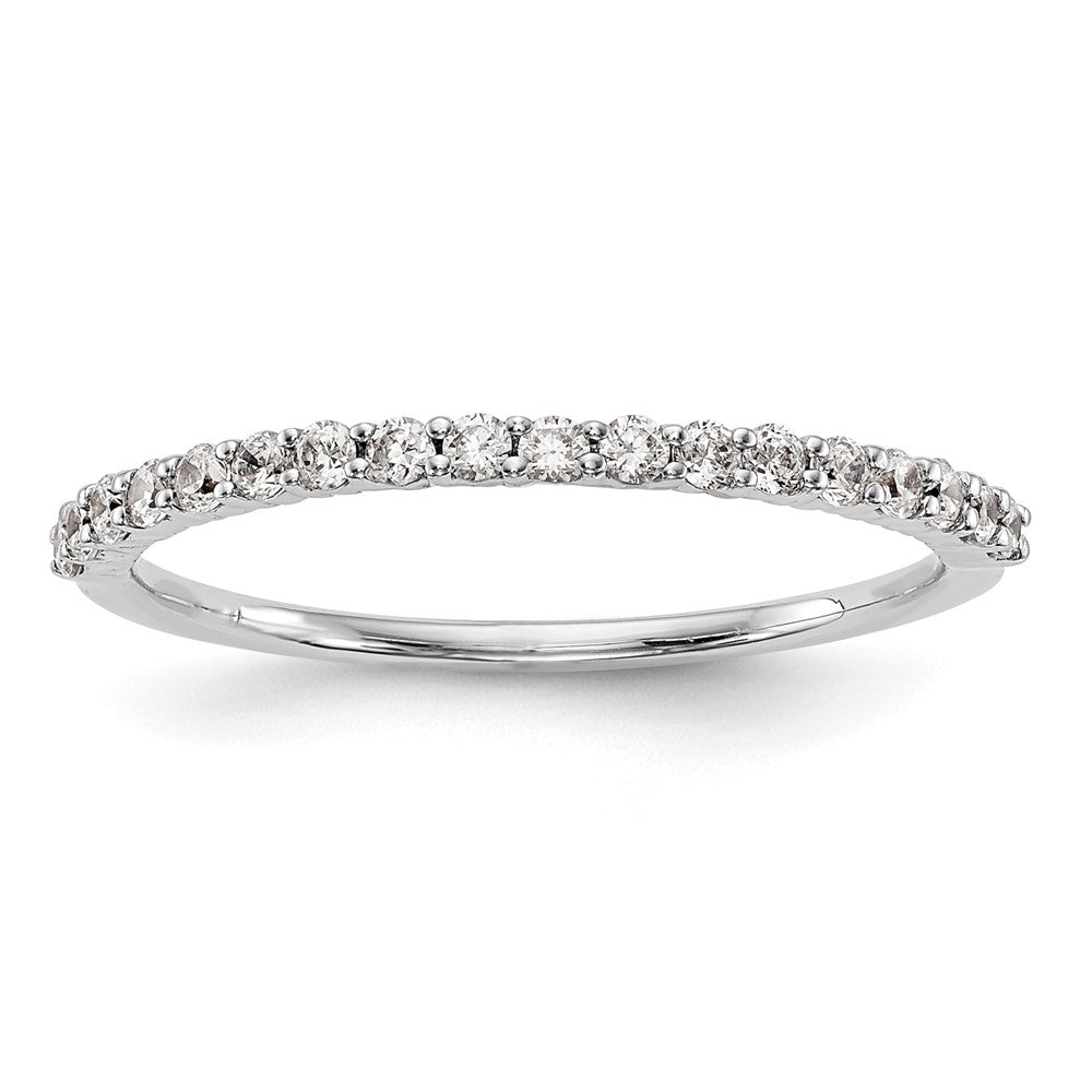 14k White Gold 1/4 carat Diamond Complete Wedding Band
