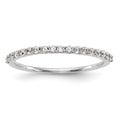 14k White Gold 1/4 carat Diamond Complete Wedding Band