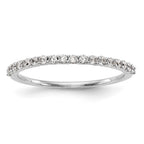 14k White Gold 1/4 carat Diamond Complete Wedding Band