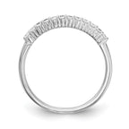14k White Gold 1/4 carat Diamond Complete Wedding Band