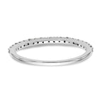 14k White Gold 1/4 carat Diamond Complete Wedding Band