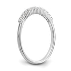 14k White Gold 1/4 carat Diamond Complete Wedding Band