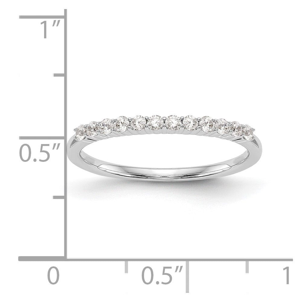 14k White Gold 1/4 carat Diamond Complete Wedding Band